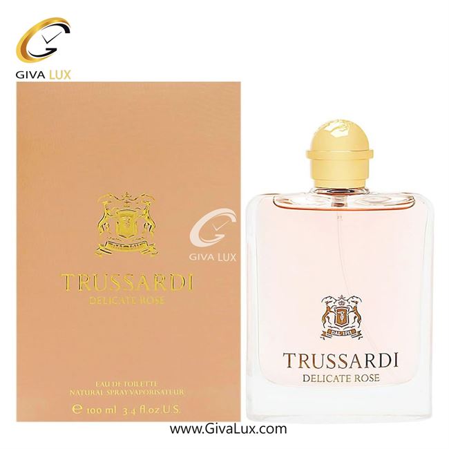  ادو تویلت زنانه تروساردی اورجینال مدل Trussardi Delicate Rose | دلیکیت رز حجم  100 میل